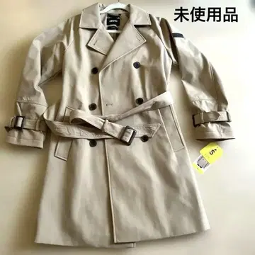 DKNY 베이지 더블 브레스트 트렌치코트 S
