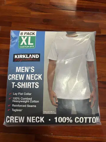 Kirkland Signature 남성용 T셔츠 6팩 XL