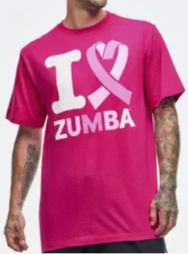 ZUMBA 줌바 미개봉 정품 미사용 새상품 T셔츠 프리 짙은 핑크
