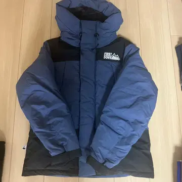 FIRST DOWN 네이비 블랙 다운 자켓 S