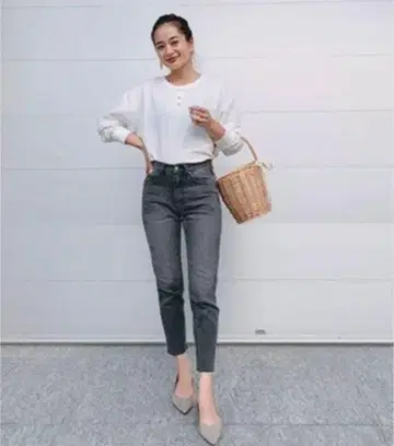 ROXY Vicente 그레이 스트레이트 데님 비센테