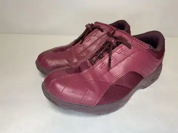 MIZUNO 버건디 스니커즈 레이스업 23 cm
