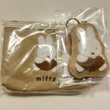 미피 산책 시리즈 티슈 케이스 파우치 키링 참