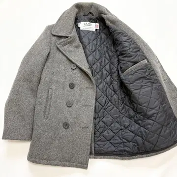 Schott 740N USA제 안쪽 퀼팅 P 코트 라이트 그레이