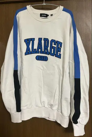 XLARGE 화이트 트레이닝복 롱T