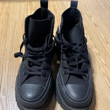 CONVERSE ALL STAR 100 블랙 하이컷 스니커즈 24cm