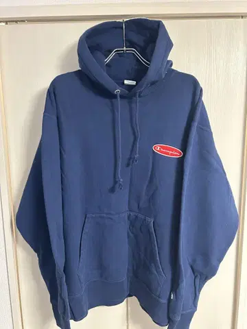 Champion 네이비 후드티 X-LARGE