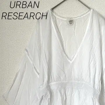 URBAN RESEARCH 블라우스 V넥 돌먼 슬리브 레이스