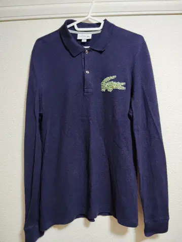 LACOSTE 네이비 피케 셔츠 US S