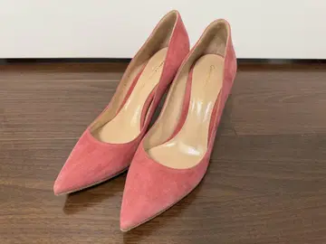 Gianvito Rossi 핑크 스웨이드 스틸레토 36.5