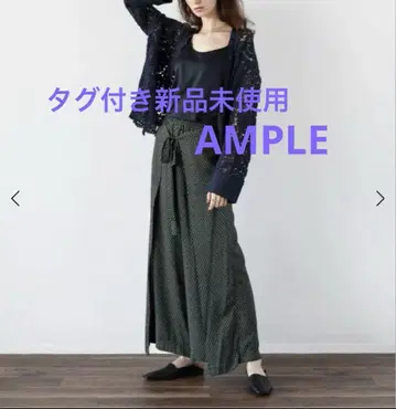택 포함 미사용 새상품 야마다야 스콧 클럽 AMPLE 랩 와이드 팬츠