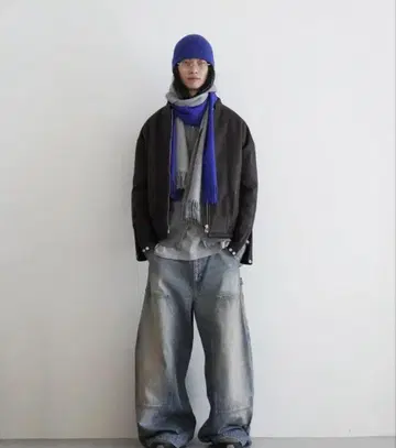 DEVINUSAGE Work denim pants xxx1 INDIGO