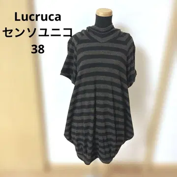 센소유니코 Lucruca 울 티셔츠 38 후드 부착 반팔