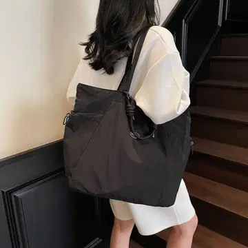 블랙 대용량 토트백 심플