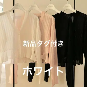 새상품* rosymonster peplum sheer cardigan
