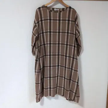 green label relaxing 체크 무늬 원피스