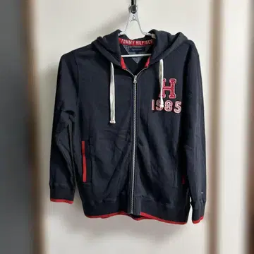 TOMMY HILFIGER 네이비 후드티 1985