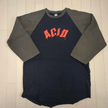 SARCASTIC 90's ACID 프린트 래글런 티셔츠