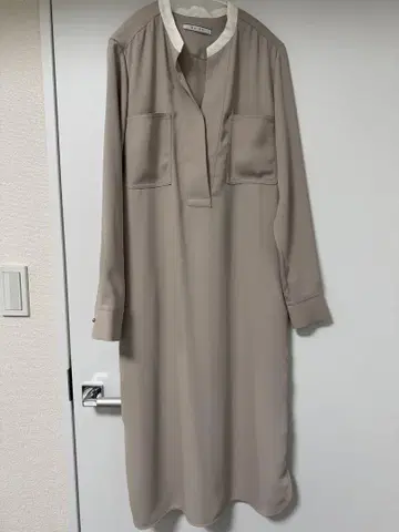 베이지, Beige 긴팔 셔츠 원피스 사이즈 4 온워드