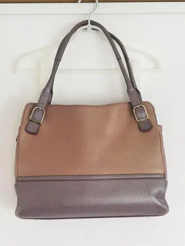 긴자 카네마츠 천연 가죽 숄더백 핑크