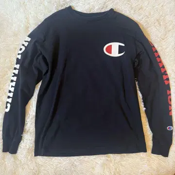 Champion 롱T셔츠 블랙 챔피온