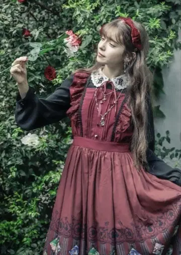 axesfemme 이상한 나라의 앨리스 원피스 점프 스커트