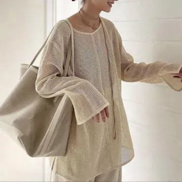 CLANE 루즈 메쉬 탑 새상품급