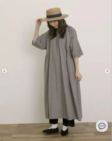 사만사 모스모스 그레이 롱 원피스 레이스 포함