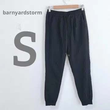 [ 밴야드 스톰 ] 조거 팬츠 블랙 허리밴딩 S