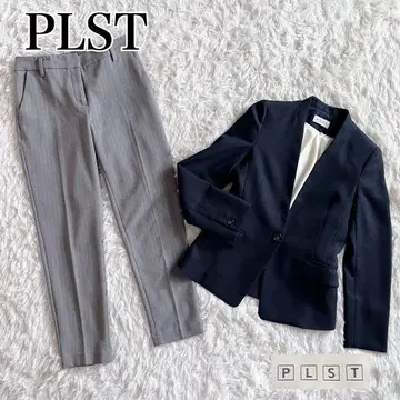 컨디션 최상 워셔블 플라스테 세트 코디 셋업 팬츠 수트 XS 사이즈