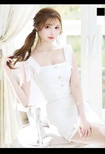 Jewels 미니 드레스 화이트