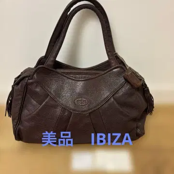 새상품급 IBIZA 다크 브라운 가죽 핸드백