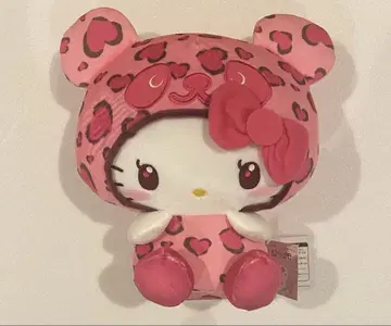 미사용 새상품 팬더 헬로키티 레이디 레오파드 무늬 BIG 봉제 인형