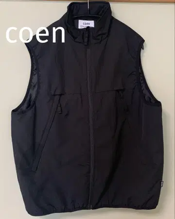 COEN 코엔 SHELTECH 패딩 스탠드 카라 다운 베스트