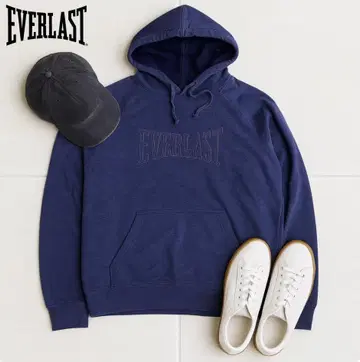 J1340@ Everlast 풀오버 후드티 M 네이비