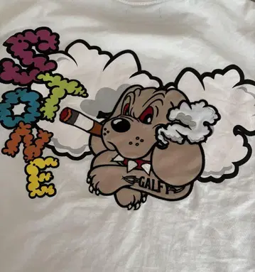 GALFY 갈피 모쿠모쿠 연기 셔츠 화이트 중형견