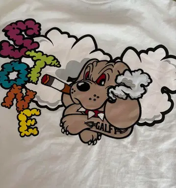 GALFY 갈피 모쿠모쿠 연기 셔츠 화이트 중형견