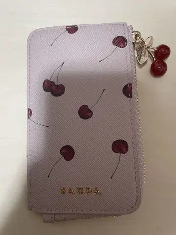 RANDA 체리 프린트 프래그먼트 케이스 핑크