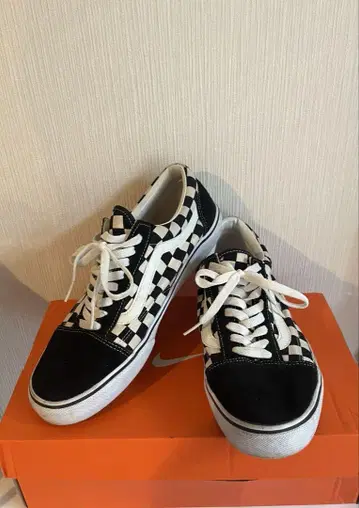 Vans 올드스쿨 체커보드 스니커즈 남성용 28cm VANS