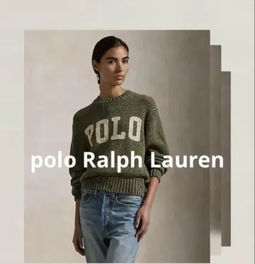 폴로 랄프로렌 로고 코튼 크루넥 스웨터 현행 모델 polo 로고