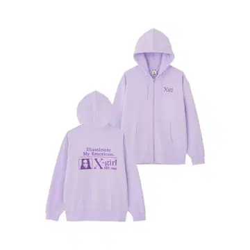 X-girl MY EMOTIONS ZIP UP SWEAT HOODIE