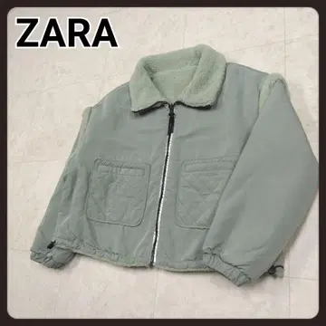 자라 리버서블 보아 자켓 L ZARA
