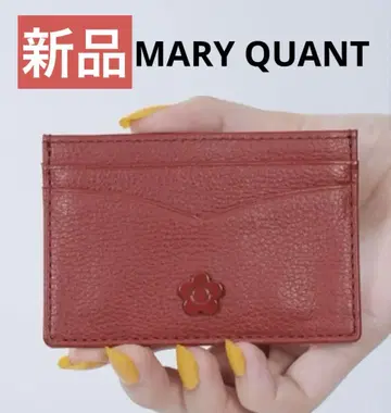 새상품 마리콴트 카드 케이스 보르도 레드 MARY QUANT