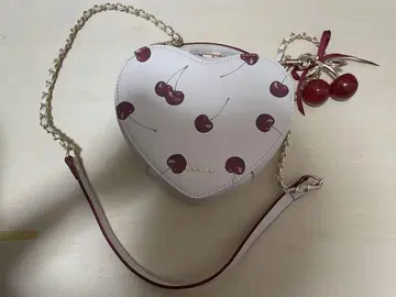 새상품 randa Cherry Collection 체리 프린트 하트 백