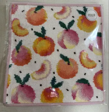 페이러 피치 도트 손수건