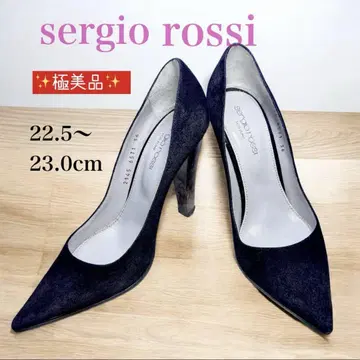컨디션 최상 sergio rossi 스웨이드 스틸레토 하이힐 36