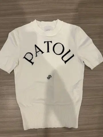 PATOU 화이트 반팔 니트 xs