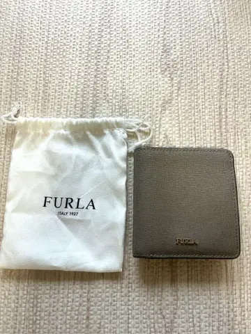 FURLA 접이식 지갑 그레이지 수납 봉투 포함