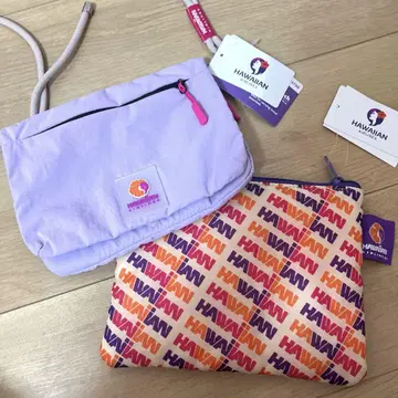 HAWAIIAN 백 하와이안 항공 트래블 숄더 파우치, 파우치 세트