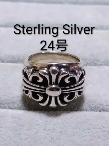 SterlingSilver 크로스 플라워 반지 중후 24호